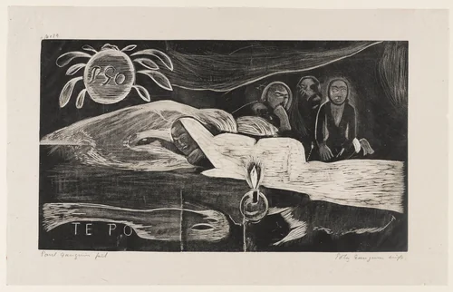 Night Eternal (Te Po) by Paul Gauguin, print, 1894