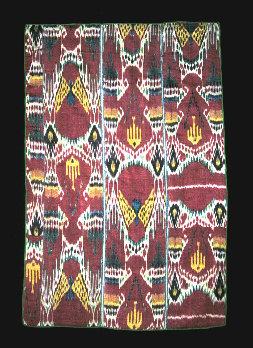 Wall Hanging Composed of Three Panels by Uzbekistan, textile, 1825-1875