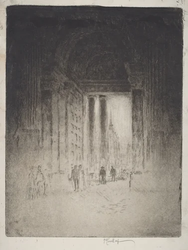 West Door, St. Paul's by Joseph Pennell, print, 1903