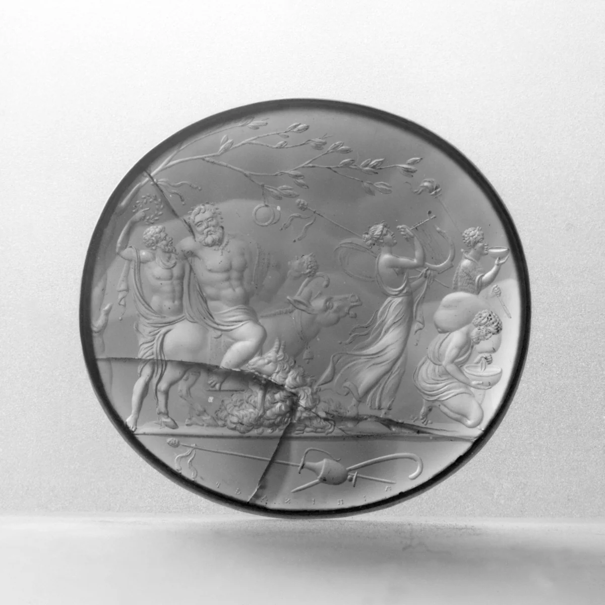 Bacchic procession by Luigi Pichler, other, 1800-1850