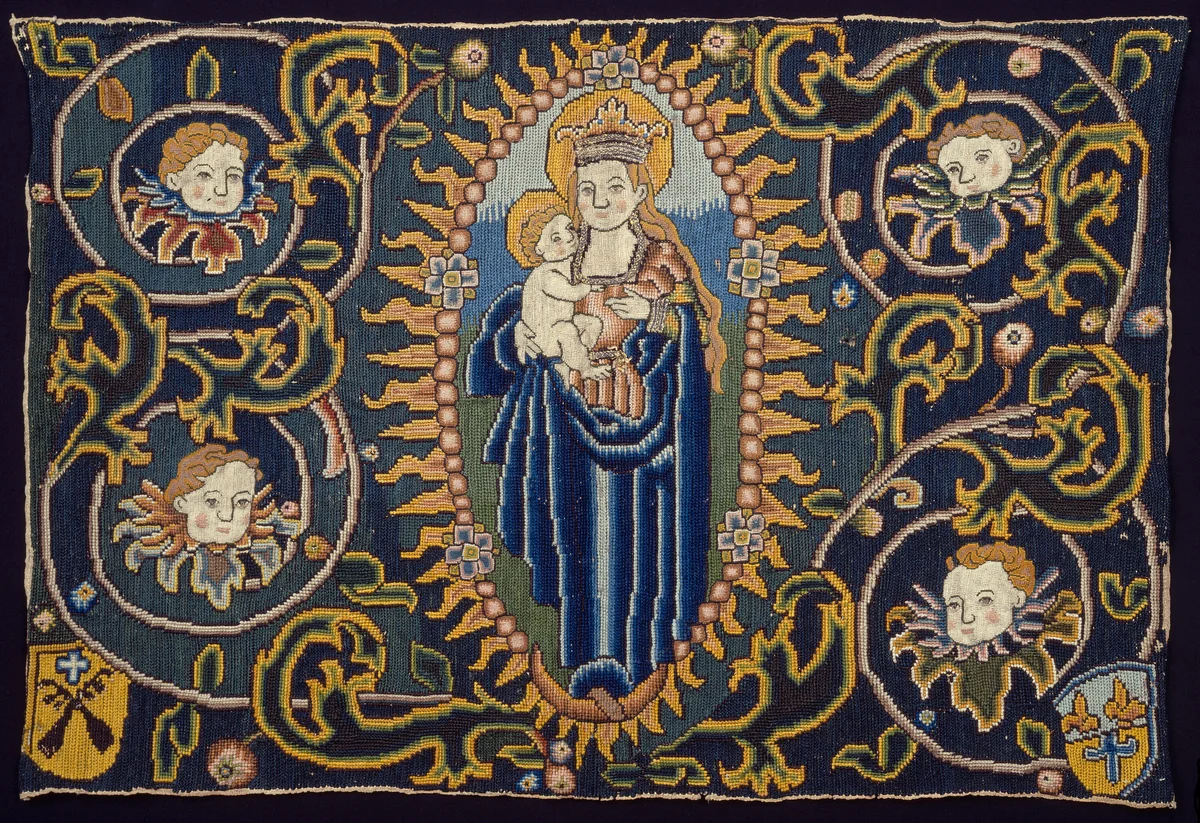 Panel Depicting Madonna and Child by Switzerland, textile, 1501-1600
