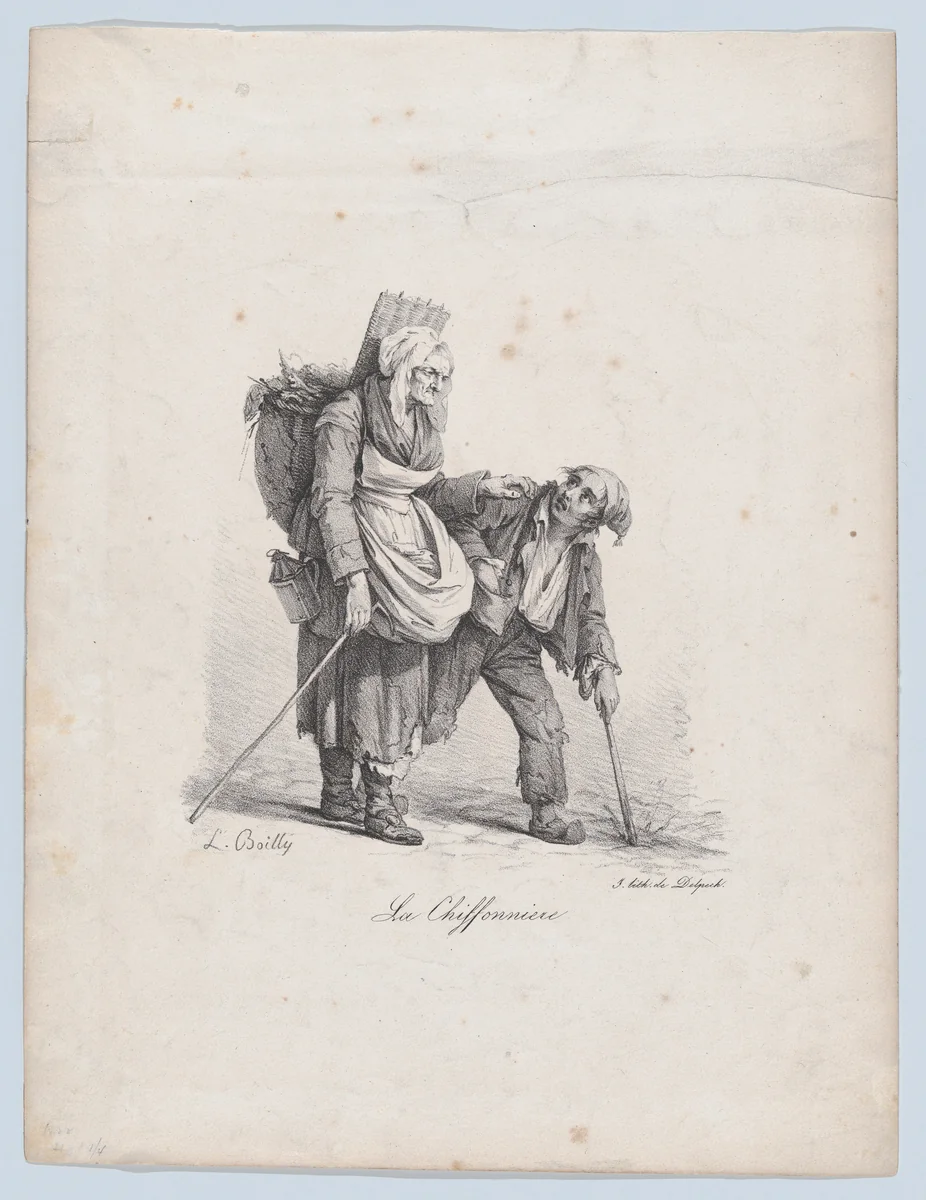 The Rag Picker by Louis-Léopold Boilly, print, 1822