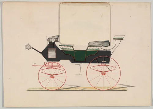 Break (unnumbered) by Brewster & Co., drawing, 1850-1870