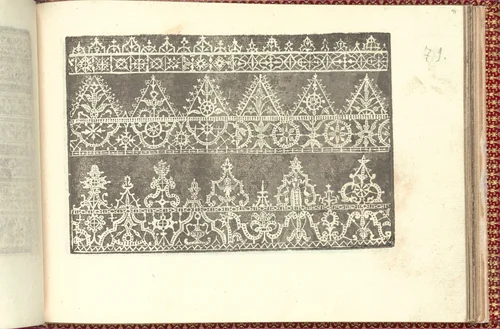 Corona delle Nobili et Virtuose Donne: Libro I-IV, page 71 (recto) by Cesare Vecellio, book, 1601