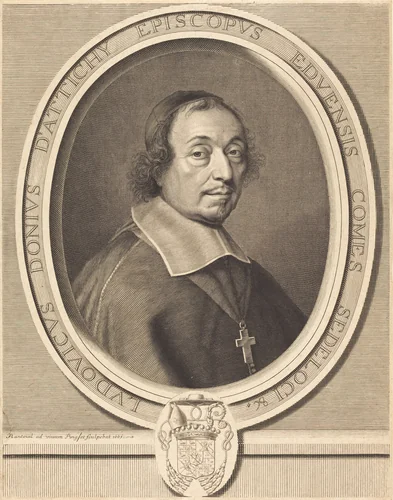Louis Doni d'Attichy by Robert Nanteuil, print, 1665