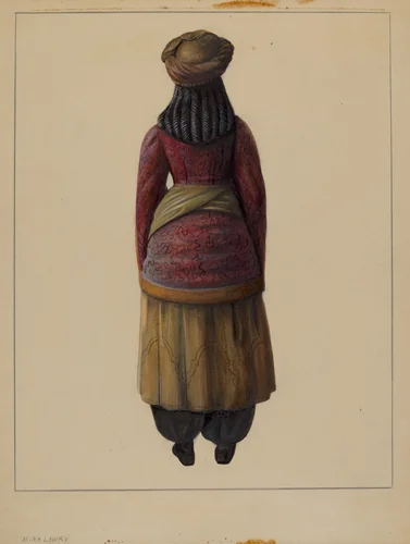 Cigar Store Figure by Mina Lowry, index of american design, 1937