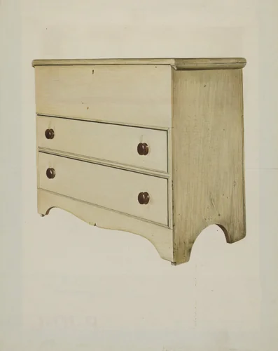 Shaker Blanket Chest by John Davis, index of american design, 1935-1942