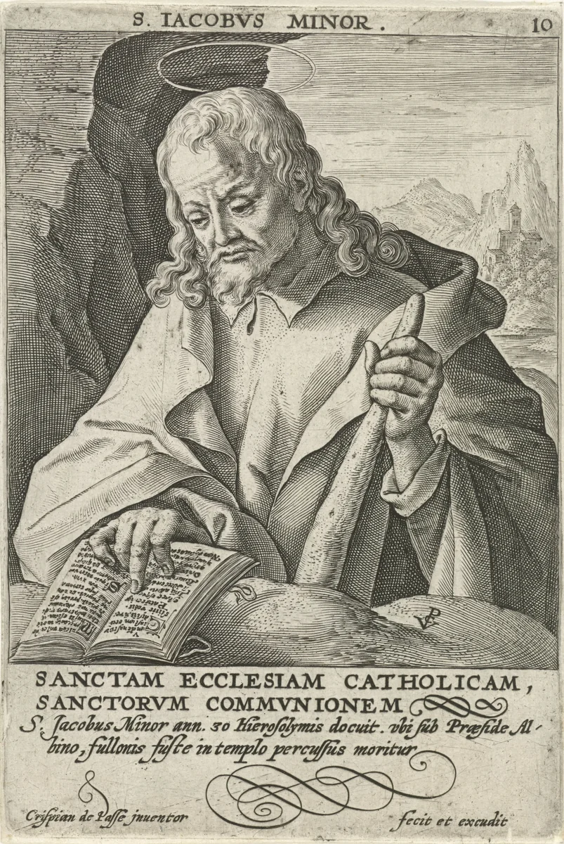 Apostel Jakobus de Mindere by Unknown, print, 1594