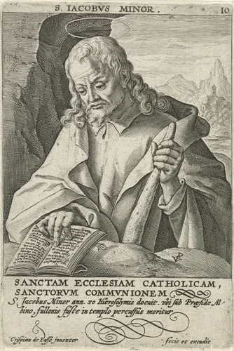 Apostel Jakobus de Mindere by Unknown, print, 1594