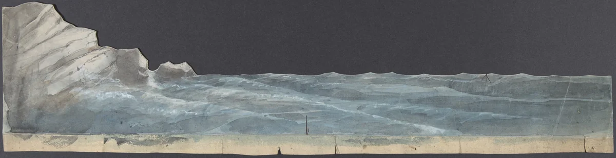 Design for a Stage Set at the Opéra, Paris by Eugène Cicéri, drawing, 1830-1890