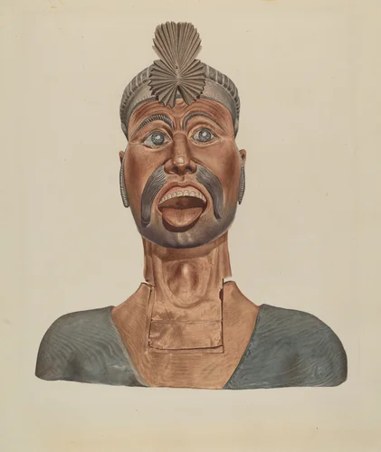 Figurehead: Turk's Head by Henry Murphy, index of american design, 1937
