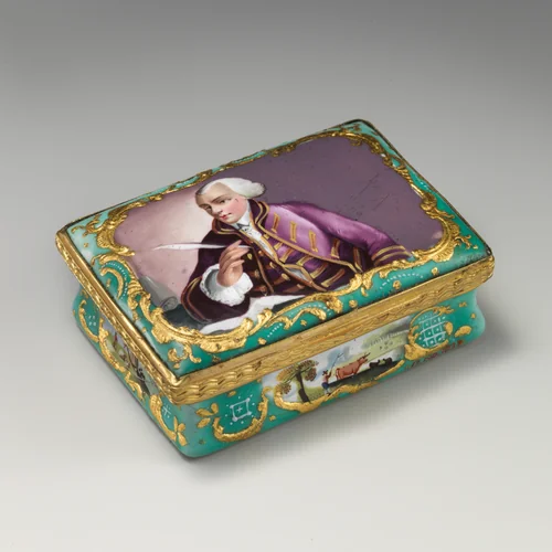 Snuffbox with portrait of John Wilkes (1727–1797) by James Watson, other, 1760-1775