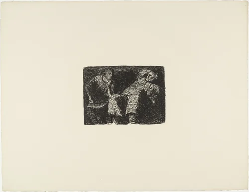Higher Instruction (Hohe Unterweisung) from The Dead Day (Der tote Tag) by Ernst Barlach, print, 1910