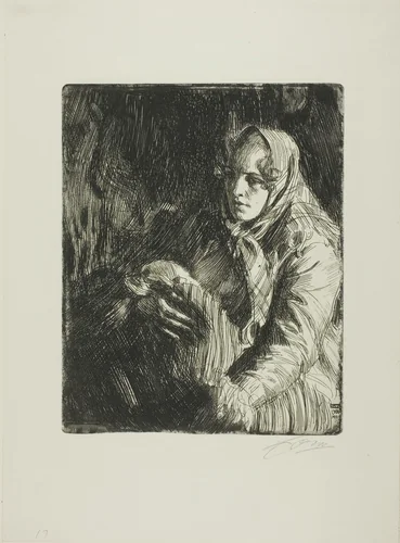Madonna (A Mother) by Anders Zorn, print, 1900