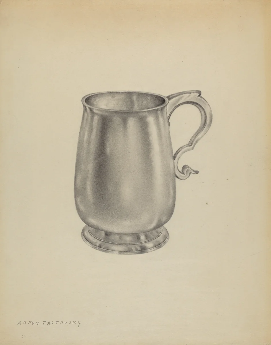 Silver Mug by Aaron Fastovsky, index of american design, 1937