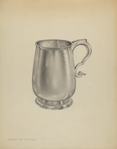 Silver Mug by Aaron Fastovsky, index of american design, 1937