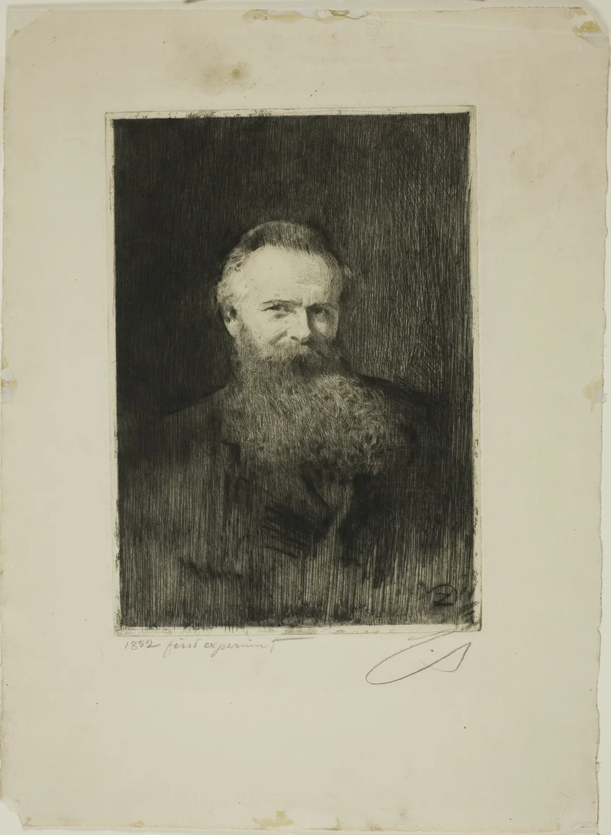 Axel Herman Haig II by Anders Zorn, print, 1882