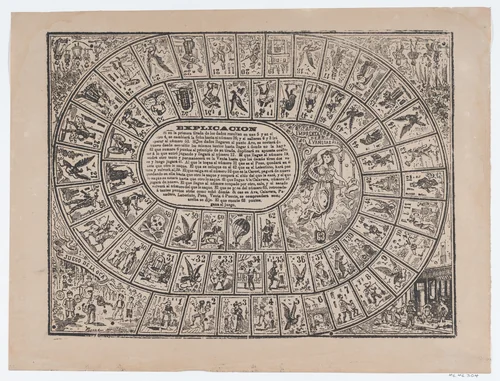 Game of the Goose by José Guadalupe Posada, print, 1895-1905
