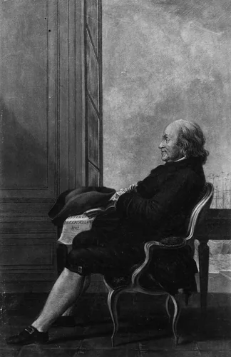 Benjamin Franklin by William P. Babcock, artwork, 1873-1876