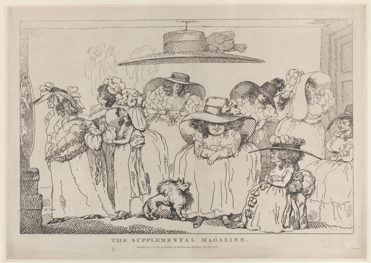 The Supplemental Magazine by Thomas Rowlandson, print, 1786