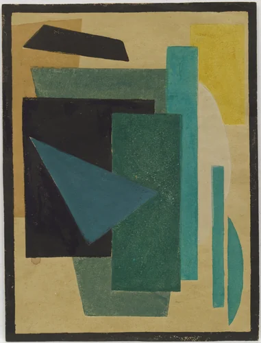Untitled from Six Prints by Liubov Popova, print, 1917