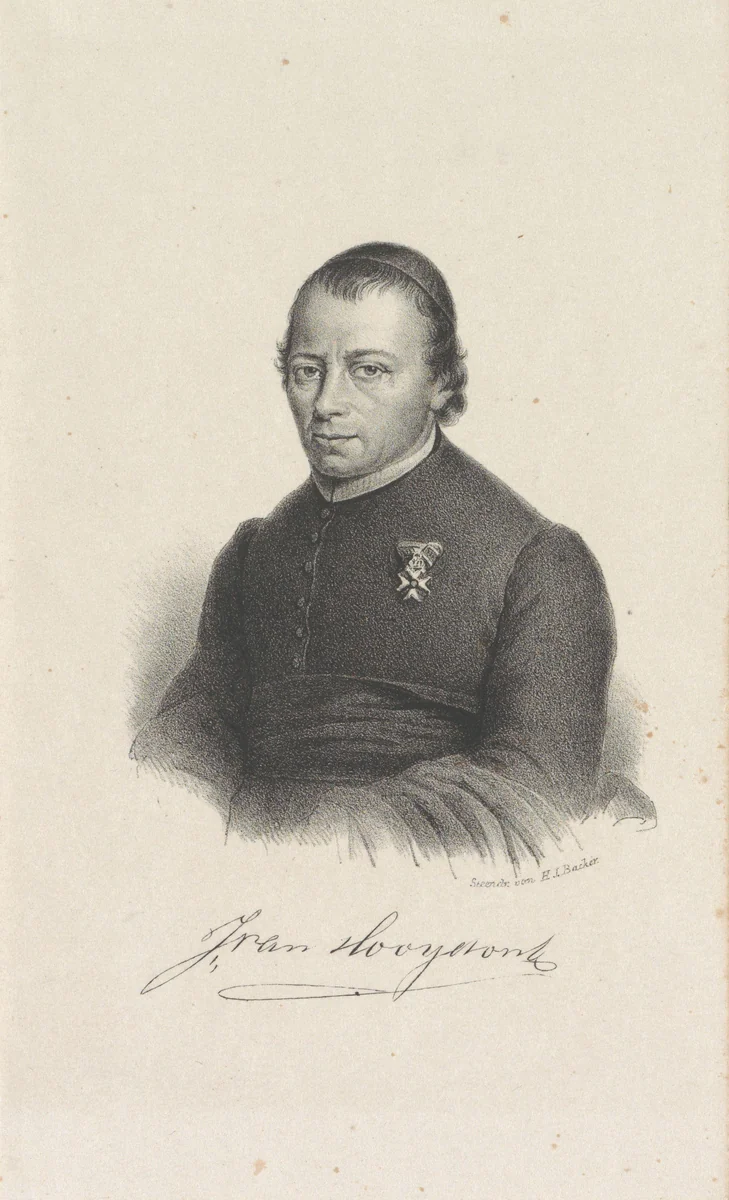 Portret van bisschop Johannes van Hooydonck by anonymous, print, 1822-1845
