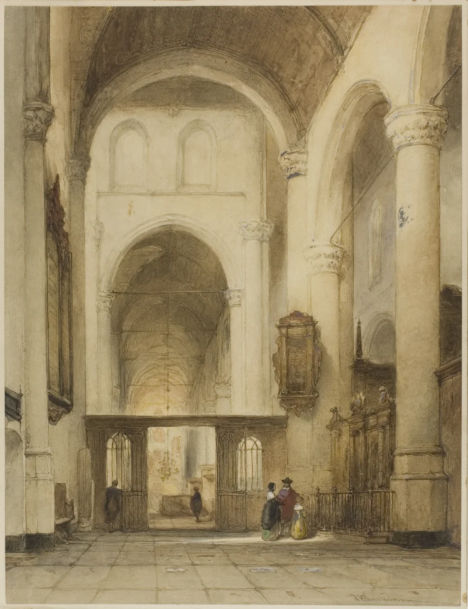 Church Interior by Johannes Bosboom, painting, 1837-1891