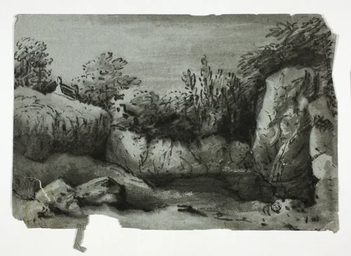 Rocky Pool by Thomas Monro, drawing, 1779-1833