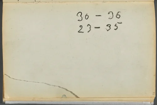 Sketchbook- The Granite Shore Hotel, Rockport, page 021: Notes by Maurice Prendergast, book, 1905-1910
