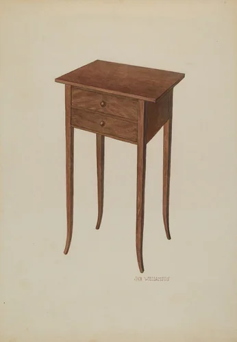 Table by Jack Williamson, index of american design, 1940