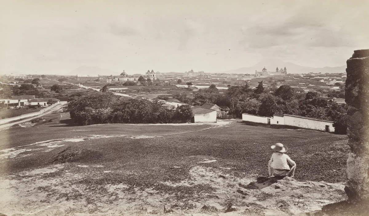 City of Guatemala from Cerro del Carmen by Eadweard Muybridge, photograph, 1875