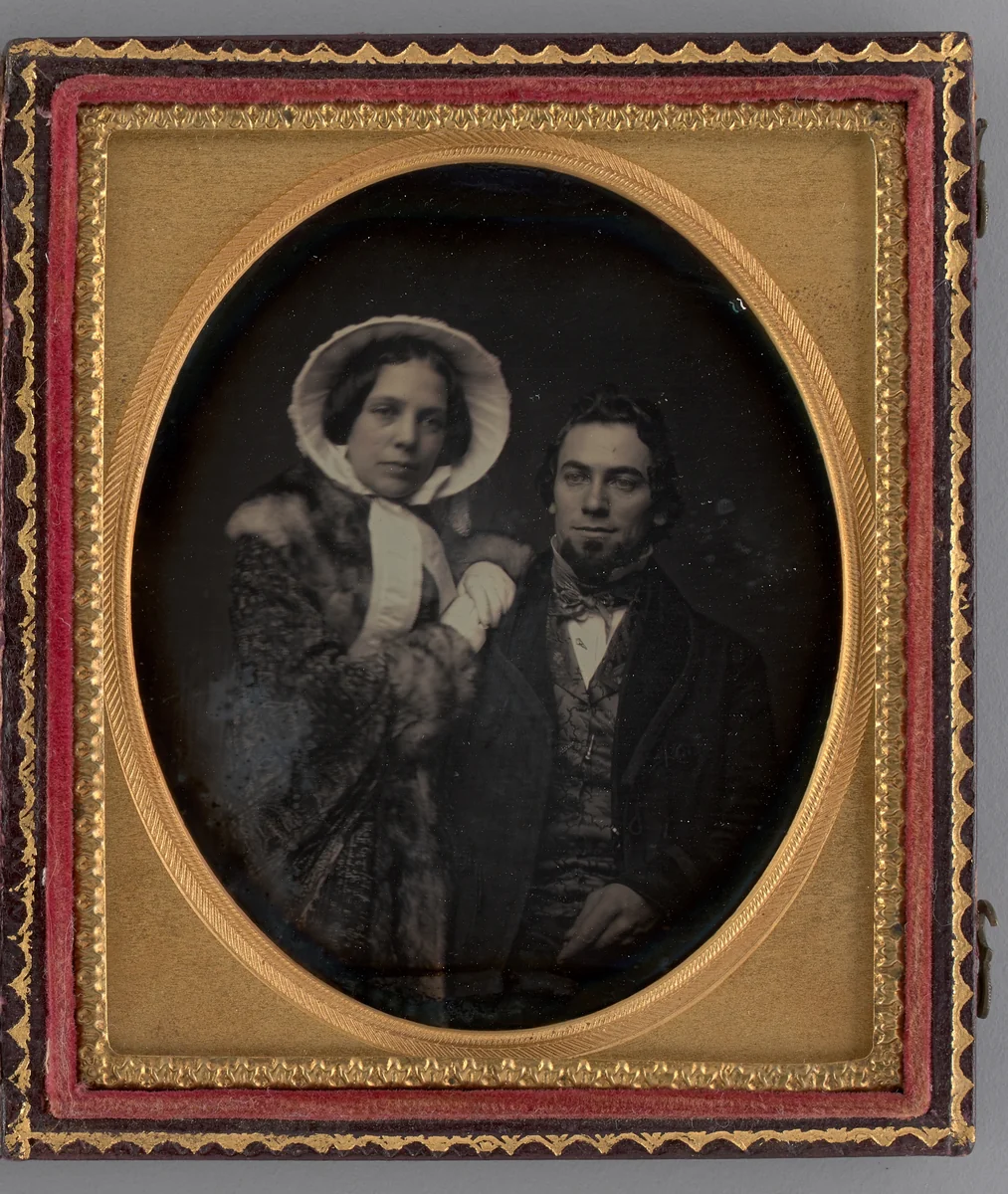 Untitled (Portrait of a Woman and a Man) by Unknown maker, other, 1854