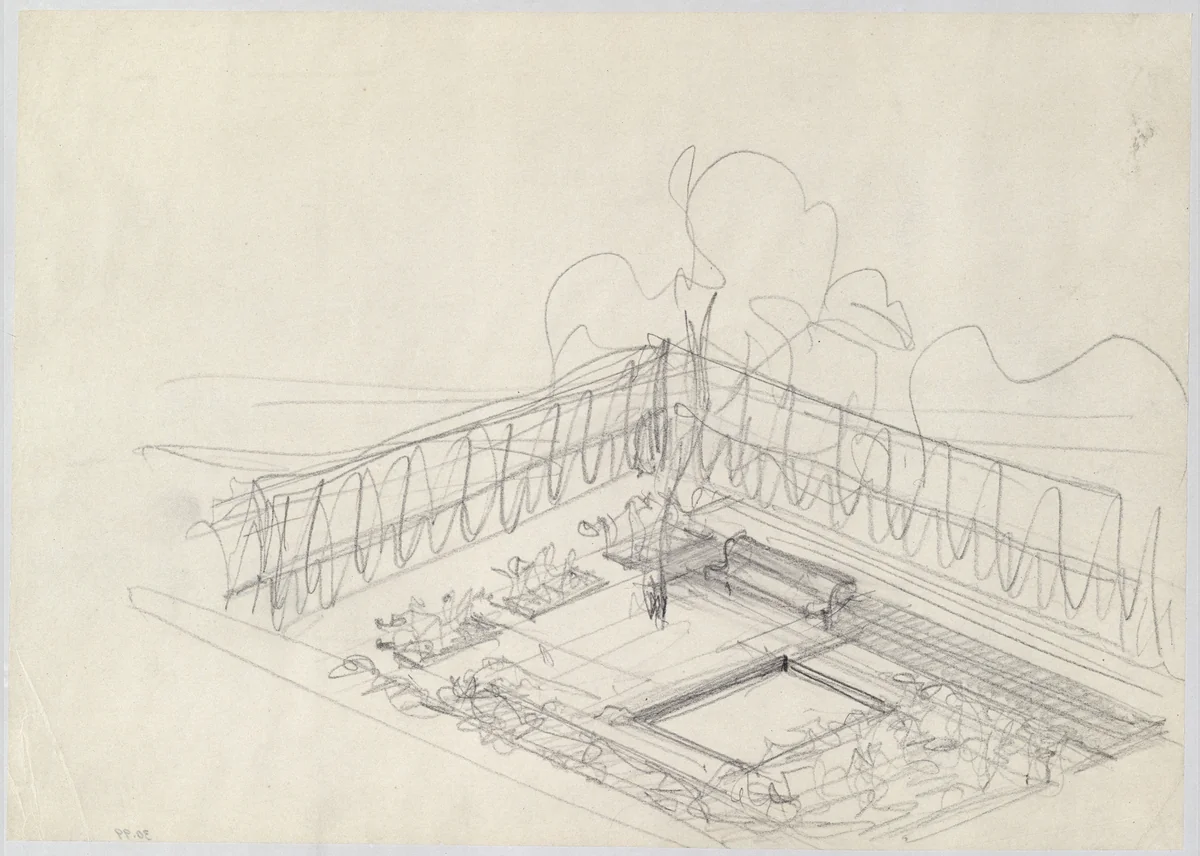 Wolf House, Gubin, Poland by Ludwig Mies van der Rohe, mies van der rohe archive, 1925