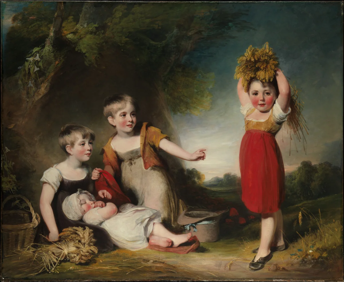 The Grandchildren of Sir William Heathcote, 3rd Baronet by William Owen, painting, 1789-1825