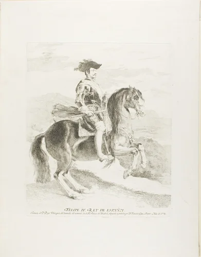 Philip IV by Francisco José de Goya y Lucientes, print, 1778