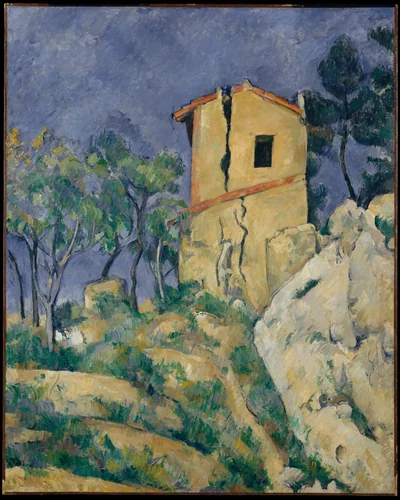 The House with the Cracked Walls by Paul Cézanne, painting, 1892-1894