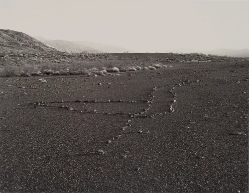 Lake Panamint: Panamint Valley, Prehistoric Rock Alignment (Wildrose East Site 2.6) by Mark Ruwedel, photograph, 2000