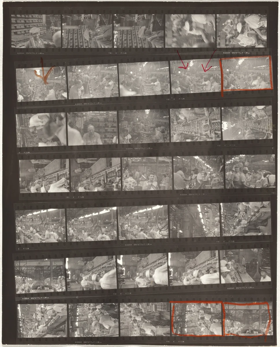 Guggenheim 100/Americans 50/Ford 23--Detroit by Robert Frank, photograph, 1955