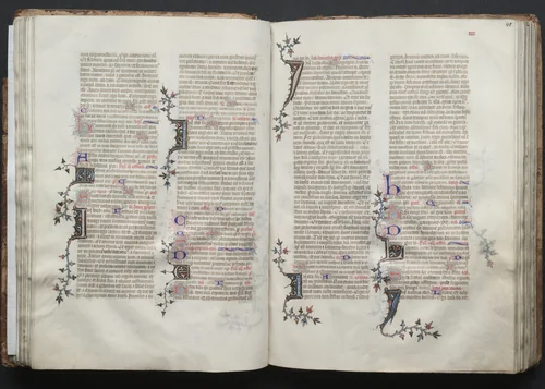 The Gotha Missal: Fol. 40v, Text by Master of the Boqueteaux, book, 1370-1380