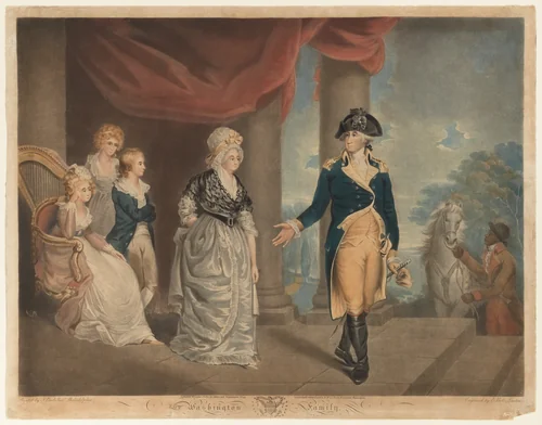 The Washington Family by Edward Bell, print, 1800
