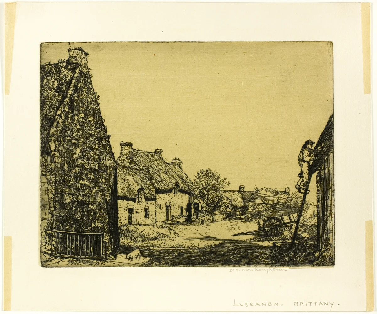 Luscanen, Brittany by Donald Shaw MacLaughlan, print, 1906