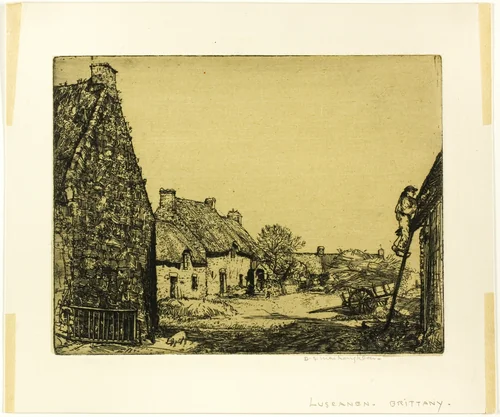 Luscanen, Brittany by Donald Shaw MacLaughlan, print, 1906