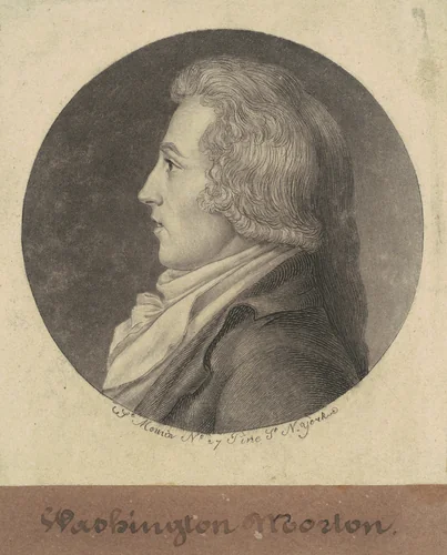 Washington Morton by Charles B. J. Févret de Saint-Mémin, print, 1796-1797
