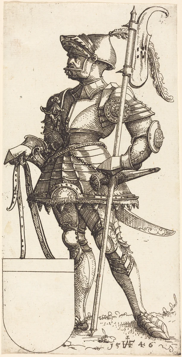 Christian II of Denmark by Augustin Hirschvogel, print, 1546