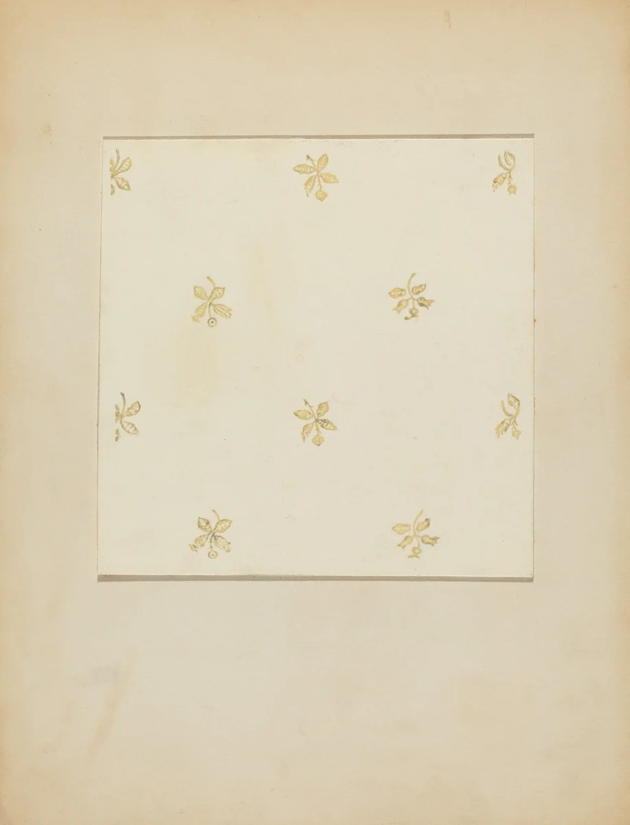 Wall Paper by George Robin, index of american design, 1937