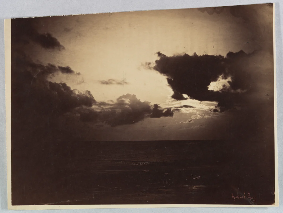 Étude de nuages by Gustave Le Gray, photograph, 1856-1857