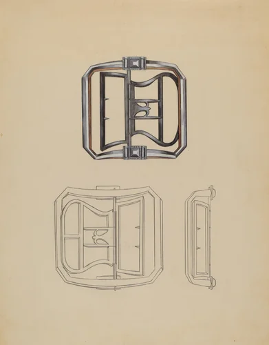 Shoe Buckle by John Dieterich, index of american design, 1936