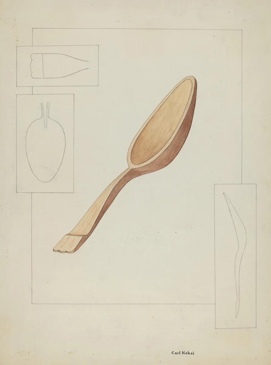 Spoon by Carl Keksi, index of american design, 1936