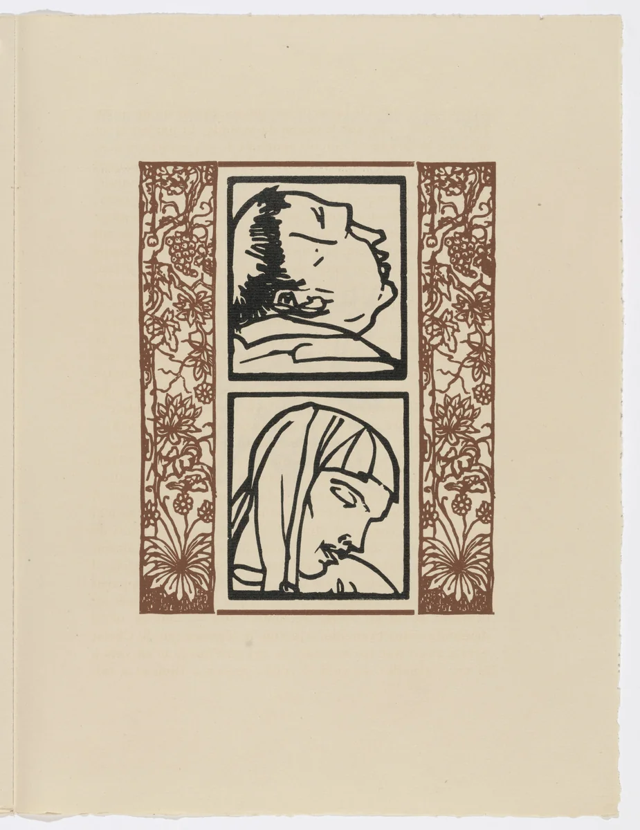 Plate (page 151) from Les Petites Fleurs de St. François (The Little Flowers of St. Francis) by Émile Bernard, illustrated book, 1928