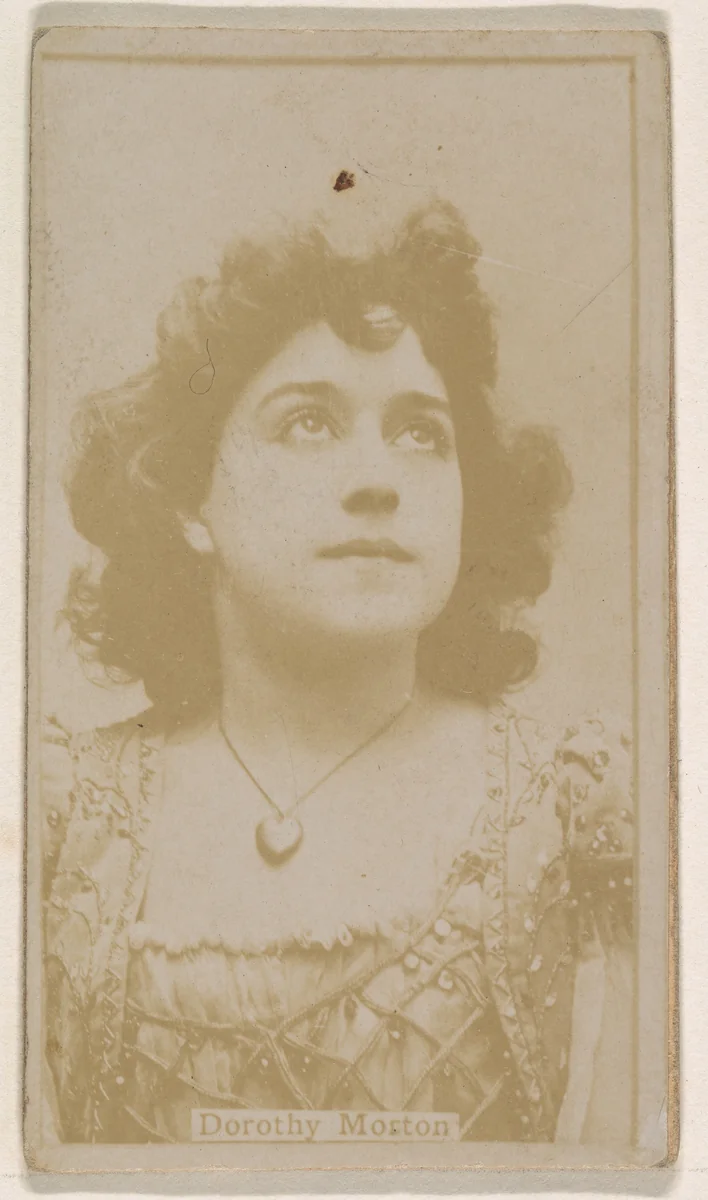 Dorothy Morton, from the Actresses series (N245) issued by Kinney Brothers to promote Sweet Caporal Cigarettes by Kinney Brothers Tobacco Company, photograph, 1890